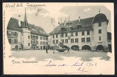 AK Thun, Hotel de la Couronne am Rathausplatz