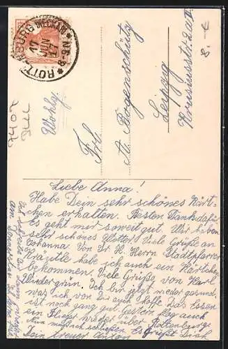 AK Rottenburg a. N., Bischöfl. Knabenseminar Martinihaus