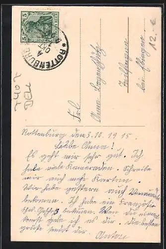 AK Rottenburg a. N., Bischöfl. Knabenseminar Martinihaus, Neubau Immaculata, Spielplatz