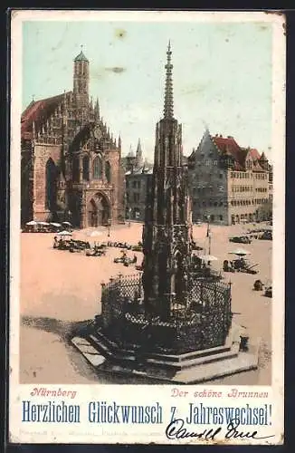 AK Nürnberg, der schöne Brunnen