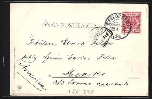 Künstler-AK Ludwig Zorn: Seebuck mit Bismarckdenkmal
