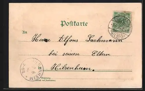 Lithographie Feldberg / Schwarzwald, Gasthaus Feldberger Hof, Thurm mit Schutzhütte