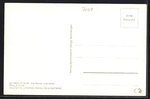 AK Berlichingen, Ortspanorama aus dem Flugzeug gesehen