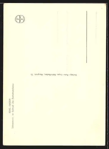 AK Bühl /Baden, Schwanenstrasse im Schmuck des Zwetschgenfestes, riesige Uhu-Klebstoff Reklame-Tube