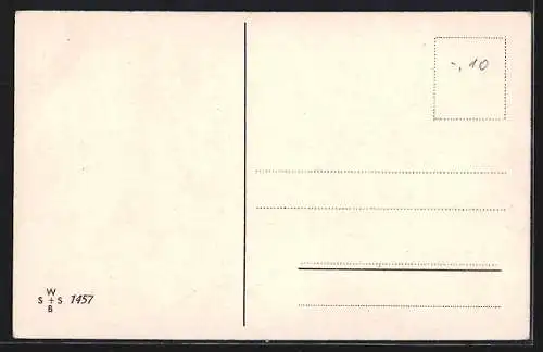 AK Prosit Neujahr, Die Gläubiger an der Tür mit einer Sammelrechnung...