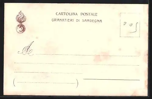 Künstler-AK Granatieri di Sardegna, historische Uniformen 1843-1859