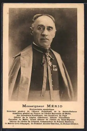 AK Portrait Monseigneur Mério