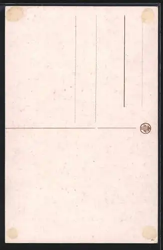 Künstler-AK Chicky Spark: Junge umarmt erschrockenes Mädchen