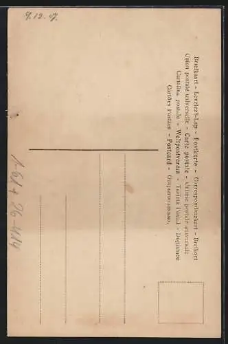 Künstler-AK Dichter Gotthold Ephraim Lessing im Portrait