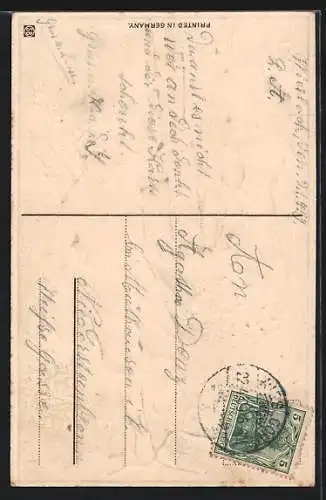 AK Das Vilja Lied, Jäger verabschiedet sich von seiner Geliebten zur Jagd