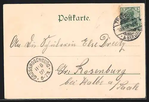 AK Berlin-Treptow, Motiv vom alten Eierhäuschen