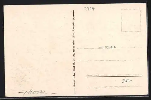 AK Königsfeld / Baden, Haus Pelargus, Aussenansicht