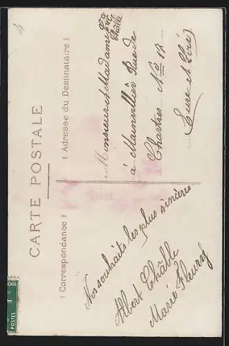 AK Kleines Mädchen in einem Briefkasten