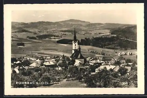 AK Rohrbach /O.Ö., Teilansicht mit Kirche