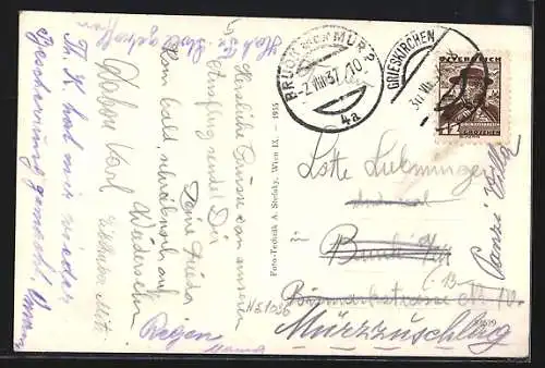 AK Grieskirchen, Dollfussplatz mit Schatzel`s Gasthof