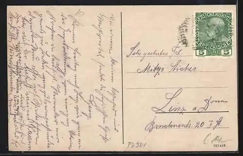 AK Neufelden /Ob.-Oest., Teilansicht mit Kirche