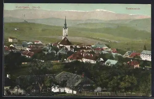 AK Rohrbach /Ob.-Ö., Totalansicht mit Kirche