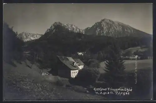 AK Flingerlmühle, Gasthaus mit dem gr. und kl. Pyhrgas