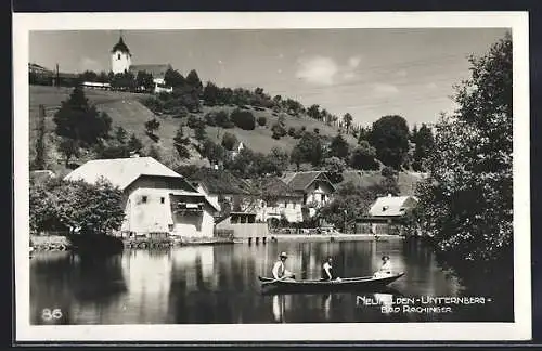 AK Neufelden-Unternberg, Ortspartie mit Ruderboot