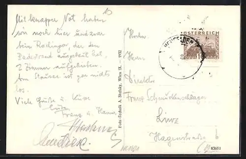 AK Neufelden-Unternberg, Ortspartie mit Ruderboot