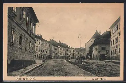AK Rohrbach, Partie am Marktplatz