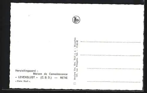 AK Retie, Herstellingsoord, Maison de Convalescence Levenslust, Klein Hoef