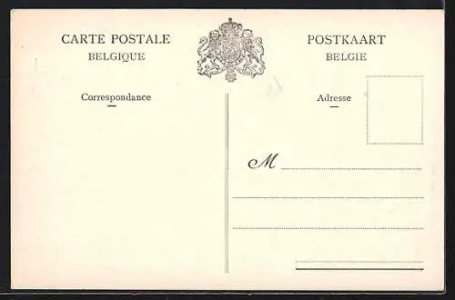 AK Laroche, Vue prise des Ruines du Château, Route du Cimetière