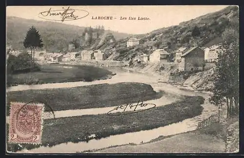 AK La Roche-en-Ardenne, Les Iles Liette