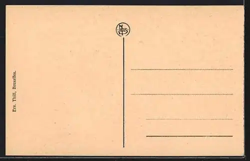 AK La Louvière, Institut St. Joseph, Vue d`ensemble pirse du jardin