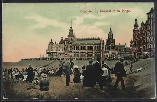 AK Ostende, Le Kursaal et la Plage