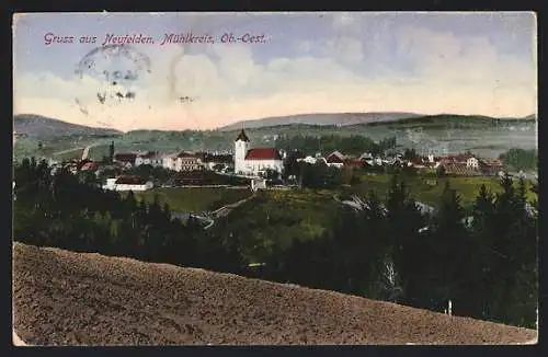 AK Neufelden /Mühlkreis, Teilansicht mit Kirche