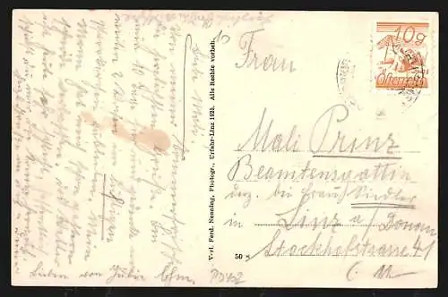 AK Mühlkreis /Ob.-Öst., Pfarrkirche mit Bäumen