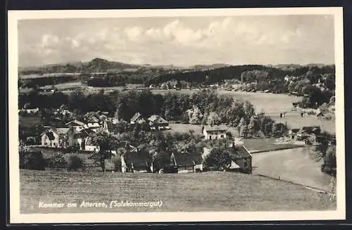 AK Kammer am Attersee, Salzkammergut, Teilansicht mit Kirche