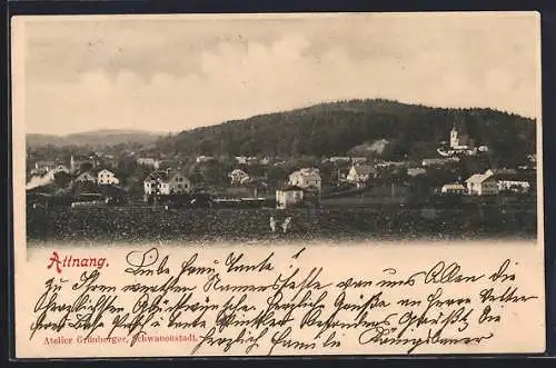 AK Attnang, Teilansicht mit Kirche