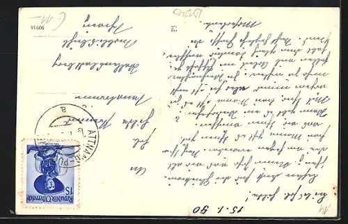 AK Alt-Attnang, Teilansicht mit Kirche