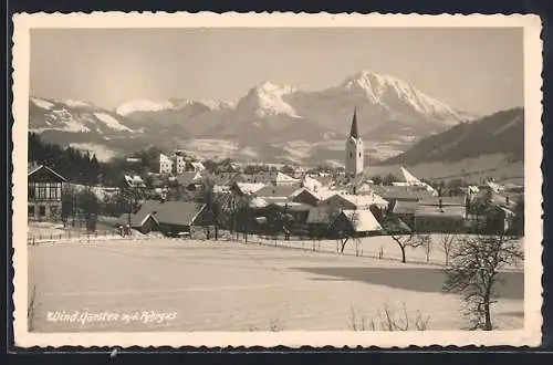 AK Wind. Garsten, Teilansicht mit dem Pyhrgas im Schnee