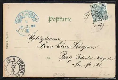 AK Wind.-Garsten /O.-Ö., Teilansicht mit Kirche