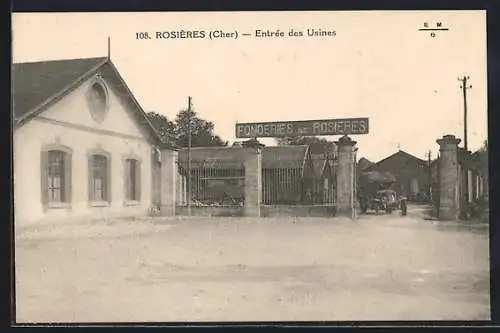 AK Rosières, Entrée des Usines Fonderies de Rosières