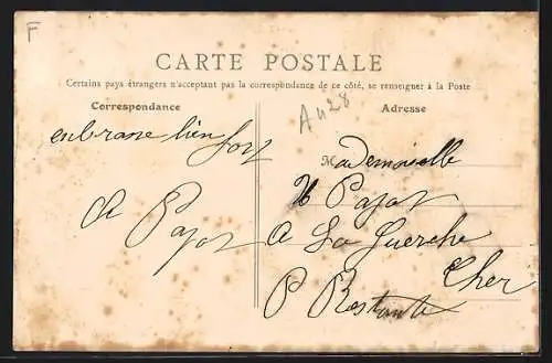 AK Saulzais-le-Potier, Routes de Saint-Amand et d`Urcay
