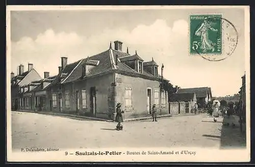 AK Saulzais-le-Potier, Routes de Saint-Amand et d`Urcay