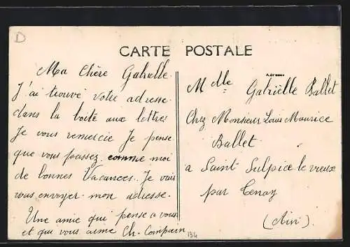 AK Savigny-en-Sancerre, Route de Vailly avec des passants sur le chemin