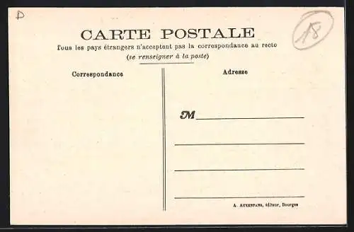 AK Sancergues, La Grande Rue, côté Ouest