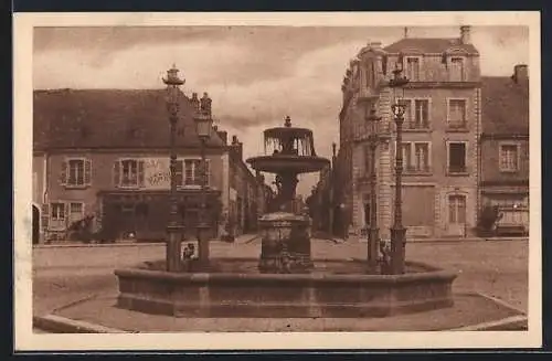 AK Henrichemont, Fontaine et Rue de Bourgogne