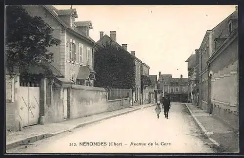 AK Nérondes, Avenue de la Gare