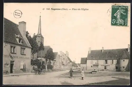 AK Sagonne, Place de l`Église