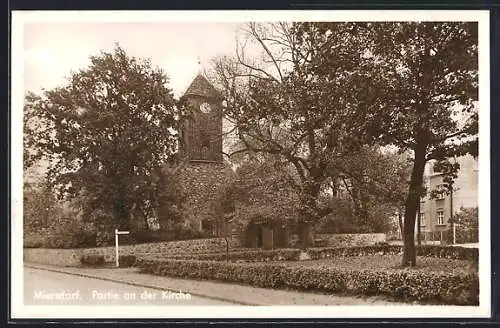 AK Miersdorf, Partie an der Kirche