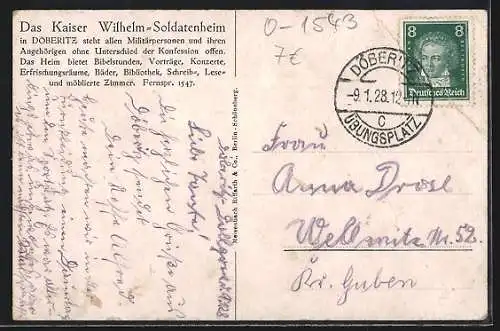 AK Döberitz, Das Kaiser Wilhelm-Soldatenheim