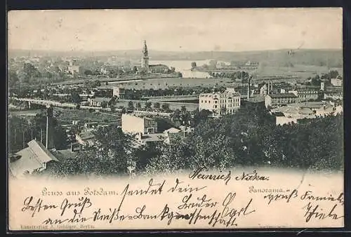 AK Potsdam, Teilansicht der Stadt