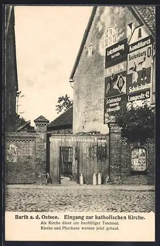 AK Barth a. d. Ostsee, Eingang zur katholischen Kirche