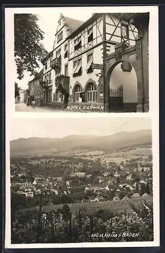 AK Müllheim i. Baden, Das Hotel zum Löwen, Gesamtansicht